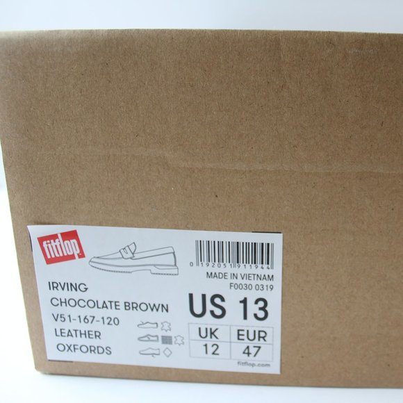 FITFLOP Men\'s Irving Brown Leather Oxfords main image 6